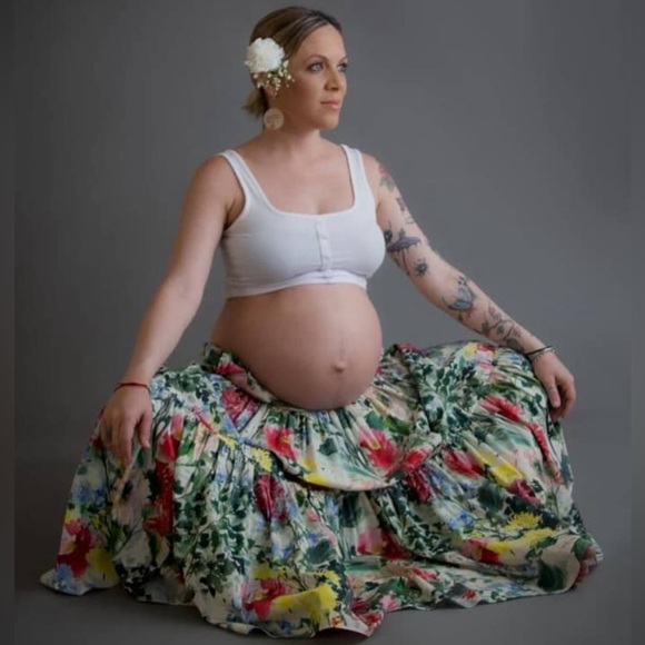 Zara Floral Print Ruffled Skirt Size S-M - Picture 14 of 15